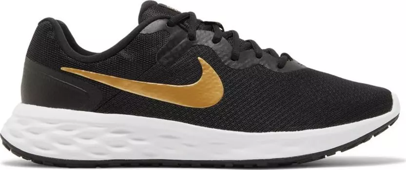 Кроссовки Nike Revolution 6 'Black Metallic Gold', черный