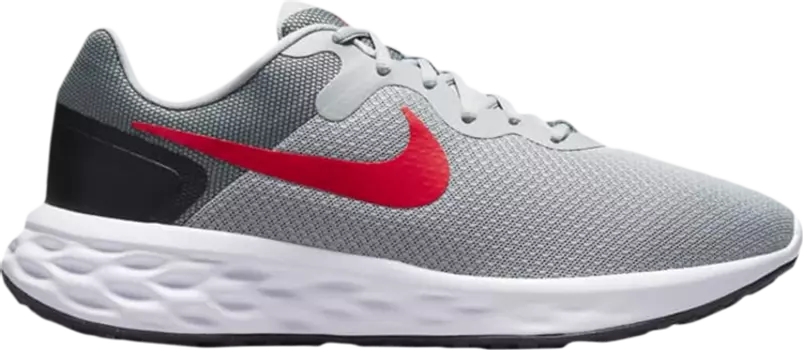 Кроссовки Nike Revolution 6 'Light Smoke Grey Siren Red'', серый