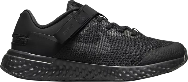 Кроссовки Nike Revolution 6 FlyEase 4E GS 'Black Dark Smoke Grey', черный
