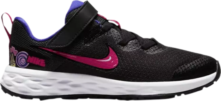 Кроссовки Nike Revolution 6 SE PS 'Street Art', черный