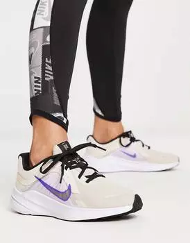 Кроссовки Nike Running Quest 5 цвета камня и фиолетового