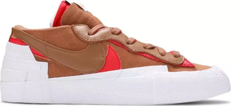 Кроссовки Nike sacai x Blazer Low 'British Tan', загар