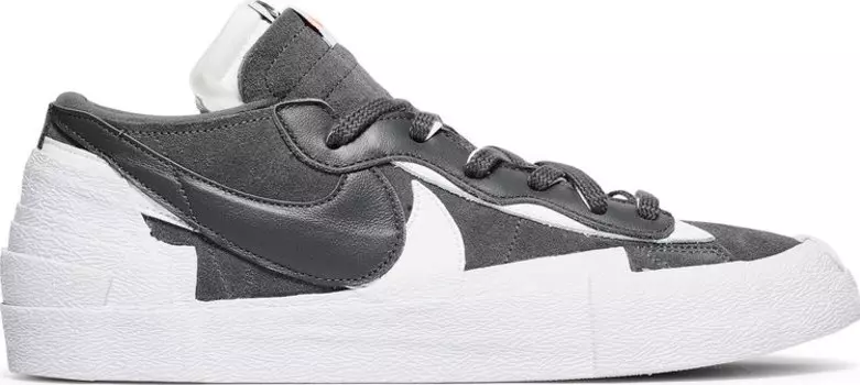 Кроссовки Nike sacai x Blazer Low 'Iron Grey', серый