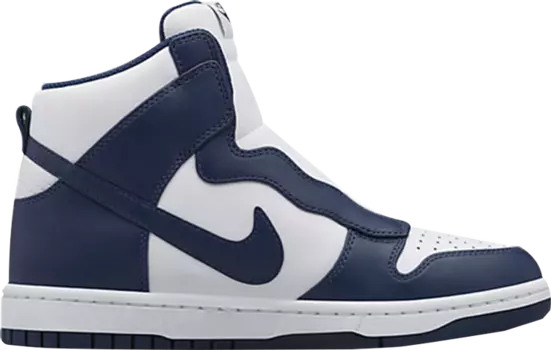 Кроссовки Nike sacai x Wmns NikeLab Dunk Lux 'Midnight Navy', белый