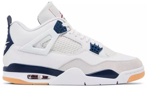 Кроссовки Nike SB x Air Jordan 4 Retro SP ‘Navy’, белый