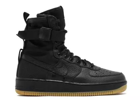 Кроссовки Nike SF AIR FORCE 1 'BLACK GUM', черный