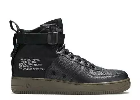 Кроссовки Nike SF AIR FORCE 1 MID 'HAZEL', черный