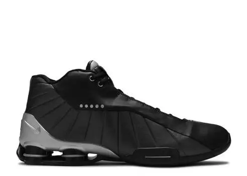 Кроссовки Nike SHOX BB4 'BLACK METALLIC SILVER', черный
