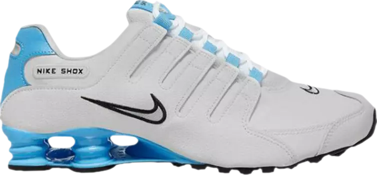 Кроссовки Nike Shox NZ EU 'White Carolina Blue', белый