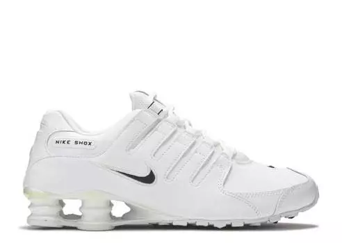 Кроссовки Nike SHOX NZ EU 'WHITE BLACK', белый