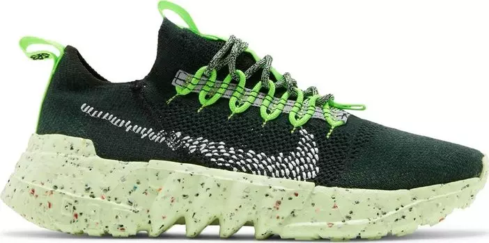 Кроссовки Nike Space Hippie 01 'Carbon Green', зеленый