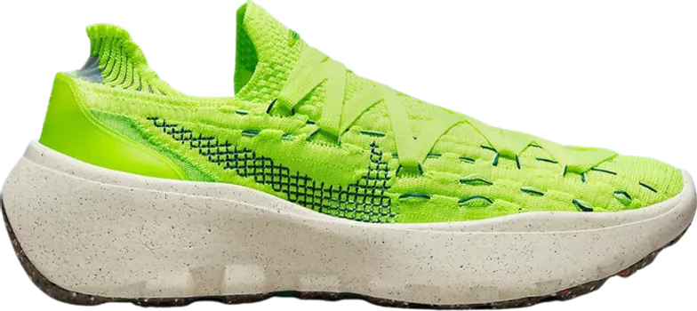 Кроссовки Nike Space Hippie 04 'Light Lemon Twist', зеленый