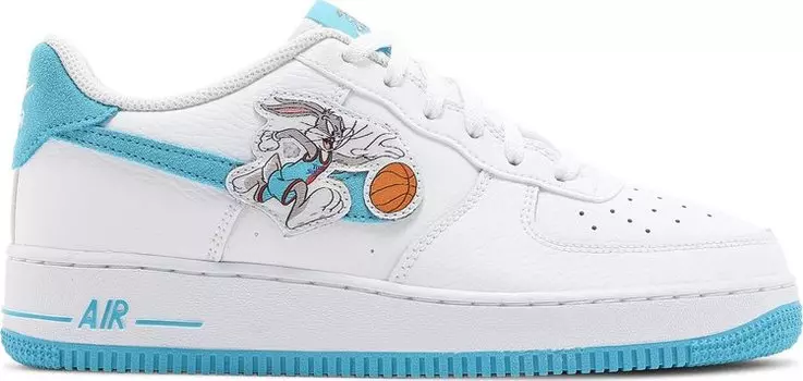 Кроссовки Nike Space Jam x Air Force 1 '07 GS 'Hare', белый