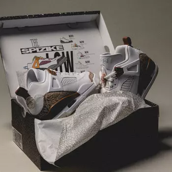 Кроссовки nike spizike low Jordan, белый