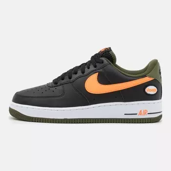 Кроссовки Nike Sportswear Air Force 1 07 Lv8, black/total orange/rough green/white