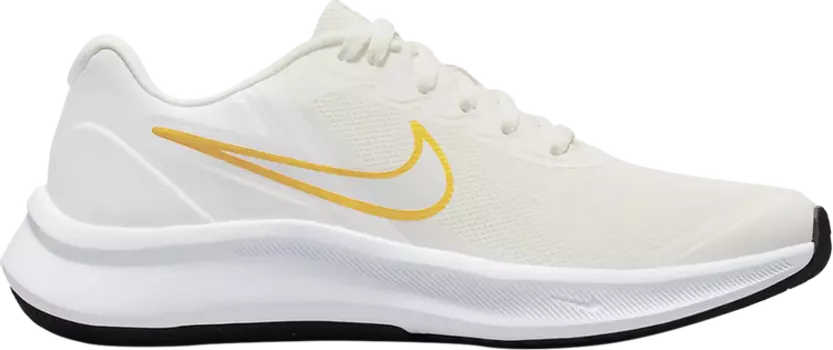 Кроссовки Nike Star Runner 3 GS 'Phantom University Gold', белый