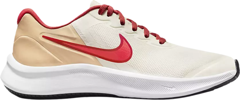 Кроссовки Nike Star Runner 3 GS 'Sail Bright Crimson', белый