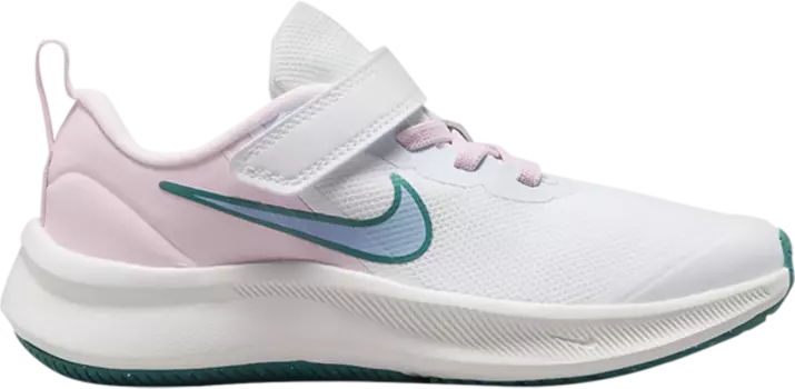 Кроссовки Nike Star Runner 3 PS 'White Pink Mineral Teal', белый
