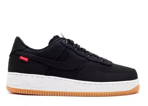Кроссовки Nike SUPREME X AIR FORCE 1 LOW PREMIUM '08 NRG 'BLACK', черный