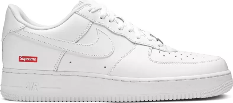 Кроссовки Nike Supreme x Air Force 1 Low 'Box Logo - White', белый