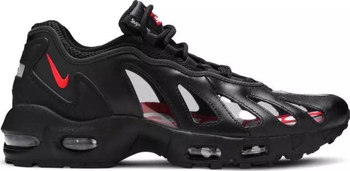 Кроссовки Nike Supreme x Air Max 96 'Black', черный