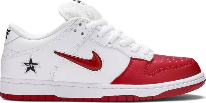Кроссовки Nike Supreme x Dunk SB Low 'Varsity Red', красный
