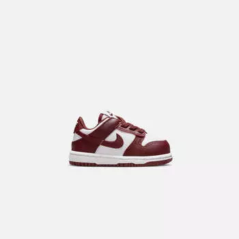 Кроссовки Nike TD Dunk Low, цвет White/Redwood/Gym Red