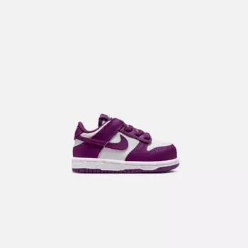Кроссовки Nike TD Dunk Low, цвет White/Viotech/White