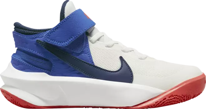 Кроссовки Nike Team Hustle D10 FlyEase GS 'White Game Royal', белый