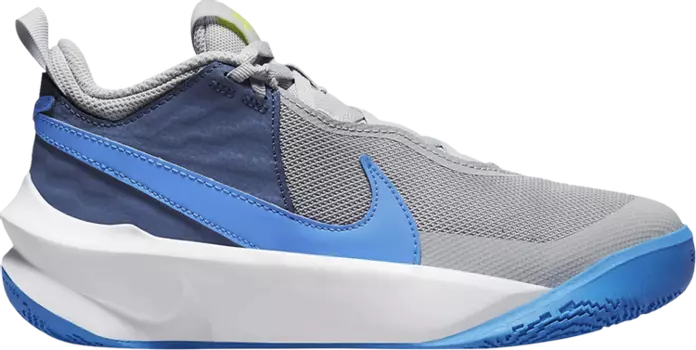 Кроссовки Nike Team Hustle D10 GS 'Grey Fog Mystic Navy', серый