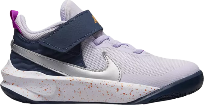 Кроссовки Nike Team Hustle D10 SE PS 'Barely Grape Speckled', фиолетовый