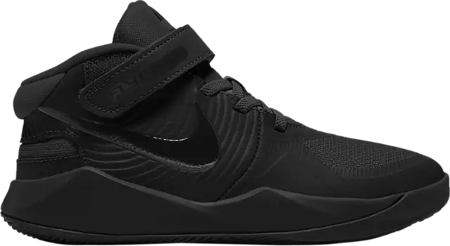 Кроссовки Nike Team Hustle D9 FlyEase PS 'Black', черный
