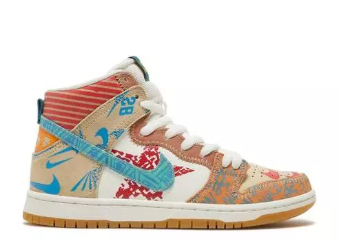 Кроссовки Nike THOMAS CAMPBELL X SB DUNK HIGH 'WHAT THE',