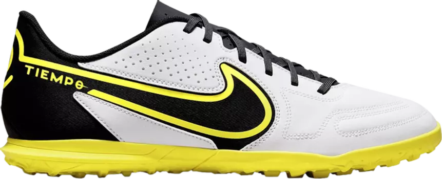 Кроссовки Nike Tiempo Legend 9 Club TF 'White Yellow Strike', белый