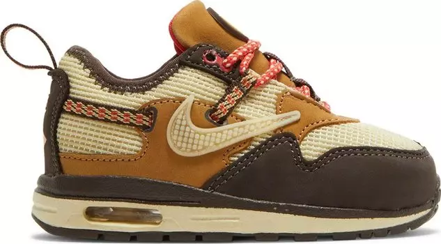 Кроссовки Nike Travis Scott x Air Max 1 TD 'Baroque Brown', коричневый