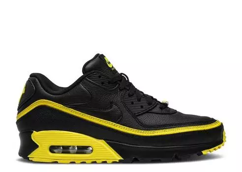 Кроссовки Nike UNDEFEATED X AIR MAX 90 'BLACK OPTIC YELLOW', черный