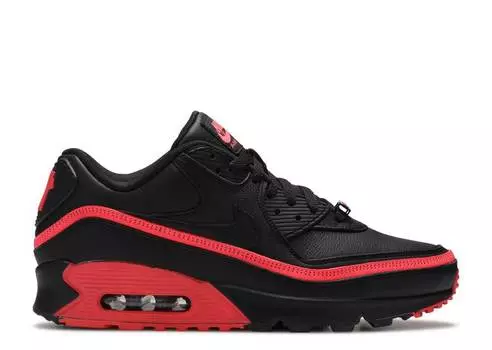 Кроссовки Nike UNDEFEATED X AIR MAX 90 'BLACK SOLAR RED', черный