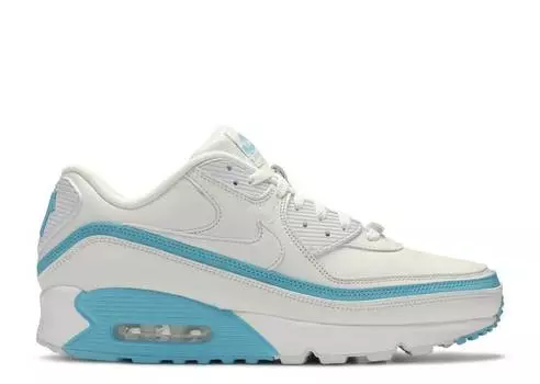 Кроссовки Nike UNDEFEATED X AIR MAX 90 'WHITE BLUE FURY', белый