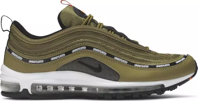 Кроссовки Nike Undefeated x Air Max 97 'Militia Green', зеленый