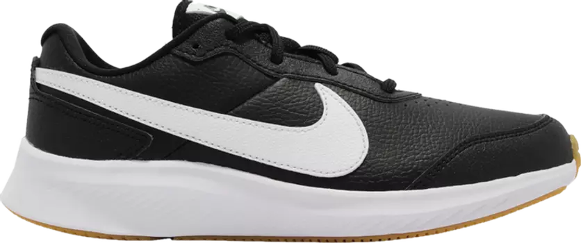 Кроссовки Nike Varsity Leather GS 'Black White', черный