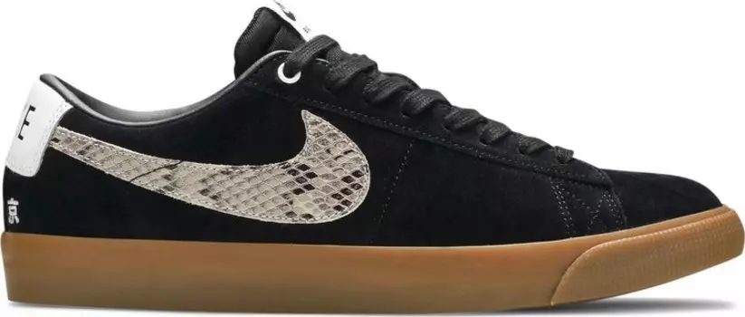 Кроссовки Nike Wacko Maria x Blazer Low SB 'Snakeskin', черный