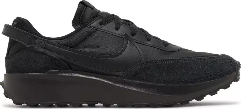 Кроссовки Nike Waffle Debut 'Triple Black', черный