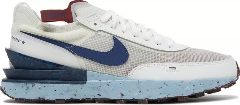 Кроссовки Nike Waffle One Crater 'Summit White Blue Void', белый