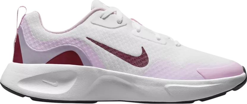 Кроссовки Nike Wearallday GS 'White Dark Beetroot', розовый