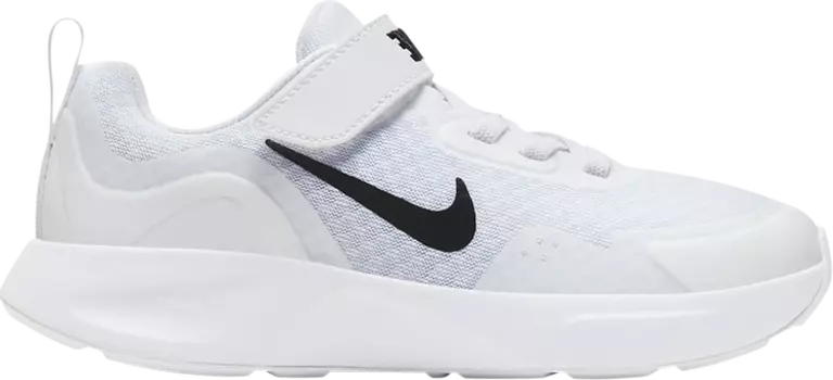 Кроссовки Nike Wearallday PS 'White Black', белый
