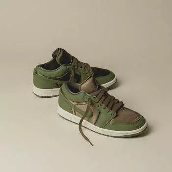 Кроссовки Nike Wmns Air 1 Low Se Air Jordan, коричневый