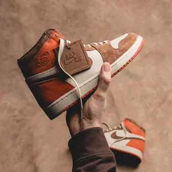 Кроссовки Nike Wmns Air 1 Retro High Og Sp *Dusted Clay* Air Jordan, коричневый
