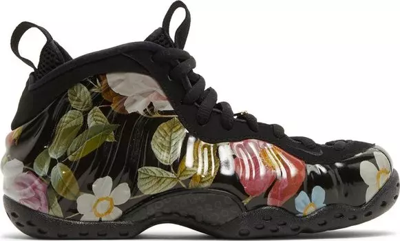 Кроссовки Nike Wmns Air Foamposite One 'Floral', черный