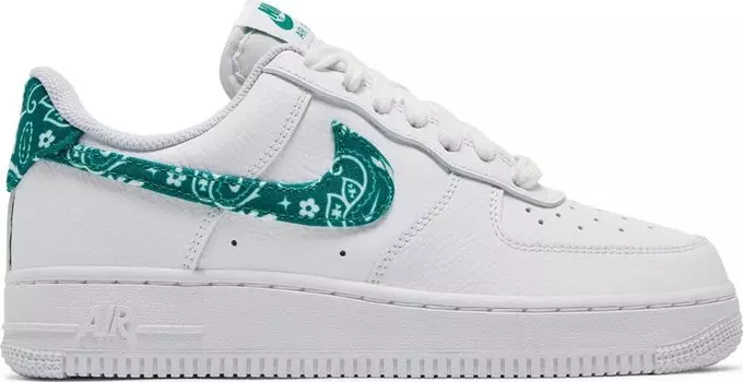 Кроссовки Nike Wmns Air Force 1 '07 Essentials 'Green Paisley', белый