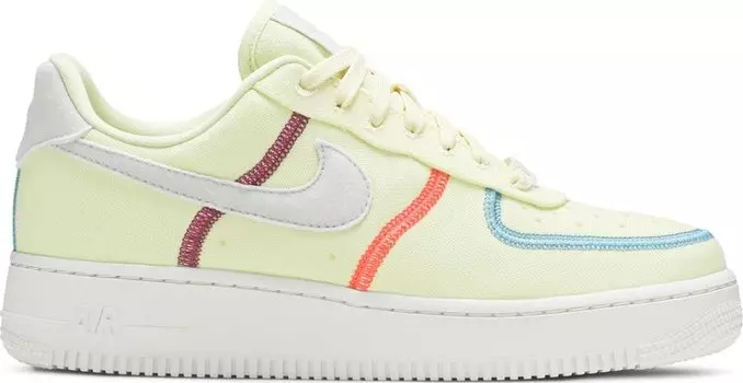 Кроссовки Nike Wmns Air Force 1 '07 Low LX 'Stitched Canvas - Life Lime', желтый